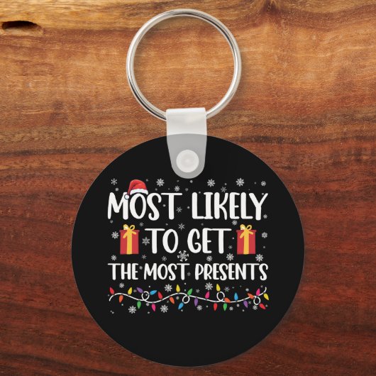 Porte-clés Très Probable D'Obtenir Le Noël Le Plus Présent (Recto)