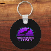 Porte-clés Trex Dinosaure Purple Faire Overdose Extincte (Recto)
