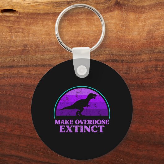Porte-clés Trex Dinosaure Purple Faire Overdose Extincte (Recto)