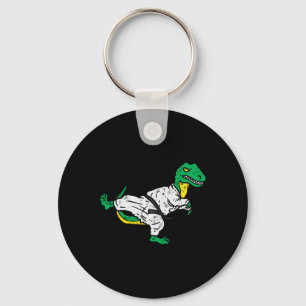 Porte-clés Trex Karaté Taekwondo Ceinture Noire Drôle Dinosau