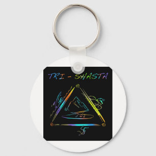 Porte-clés Tri logo de Shasta Triathalon