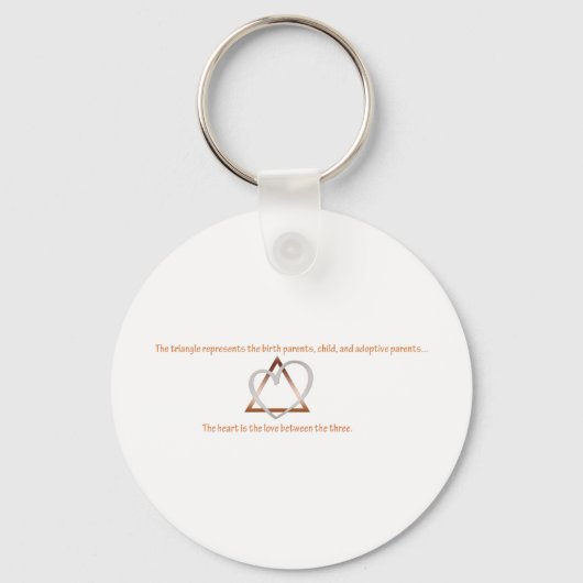 Porte-clés Triangle d'adoption (Recto)