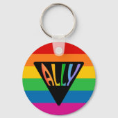 Porte-clés Triangle Gay Ally (Recto)