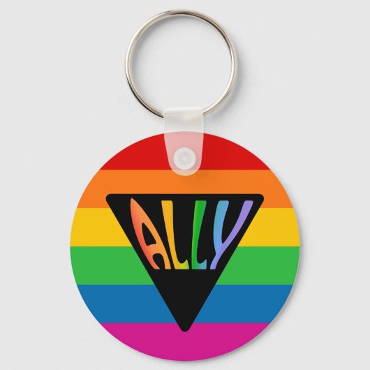 Porte-clés Triangle Gay Ally (Recto)