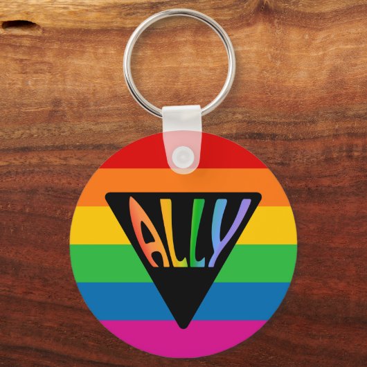 Porte-clés Triangle Gay Ally (Recto)