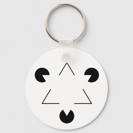 Porte-clés Triangle Kanizsa (Recto)
