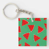 Porte-clés Triangles à motif pastèque (Devant)