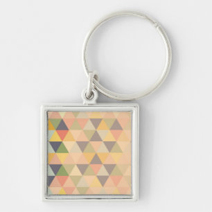 Porte-clés Triangles Abstraits Fade moderne Motif géométrique