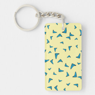 Porte-clés Triangles bleus