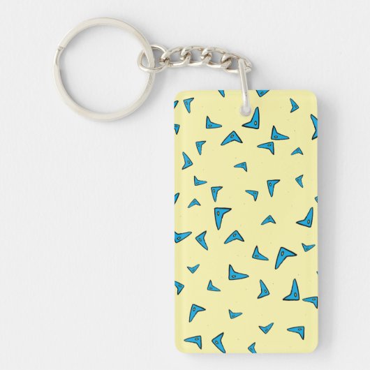 Porte-clés Triangles bleus (Devant)