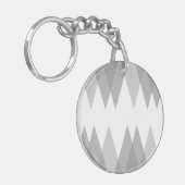 Porte-clés Triangles gris (Devant gauche)