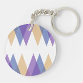 Porte-clés Triangles pourpre, bleu et jaune (Dos)