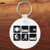 Porte-clés Triathlon drôle (Recto)