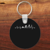 PORTE-CLÉS TRIATHLON HEARTBEAT T SHIRT (Recto)