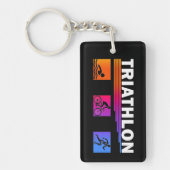 Porte-clés Triathlon : Maîtriser la natation, vélo, courir (Devant)