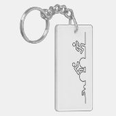 Porte-clés Triathlon. Natation, cyclisme et course. (Devant gauche)