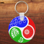Porte-clés Triathlon TRI Yin Yang (Recto)