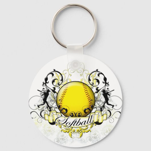 Porte-clés Tribal de softball (Recto)