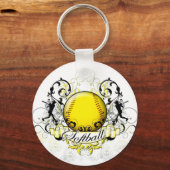 Porte-clés Tribal de softball (Recto)