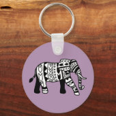 Porte-clés Tribal Walking Elephant (Recto)