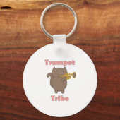 Porte-clés Tribu Trompette Chat Rose (Recto)