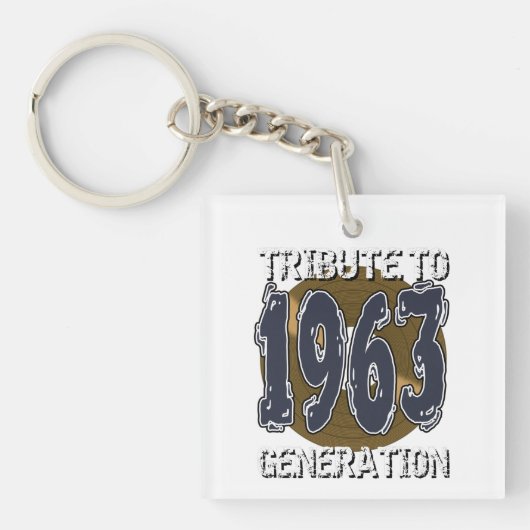 Porte-clés Tribute to 1963 generation anniversaire (Devant)