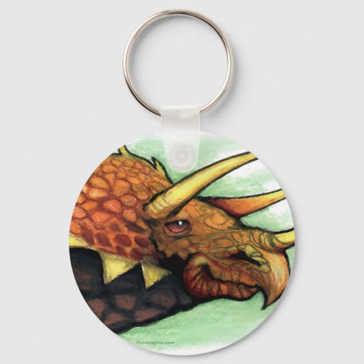 Porte-clés Tricératops (Recto)