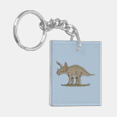 Porte-clés Tricératops de Dinosaure Crétacé (Devant gauche)