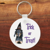 Porte-clés Trick en noir et blanc (Recto)