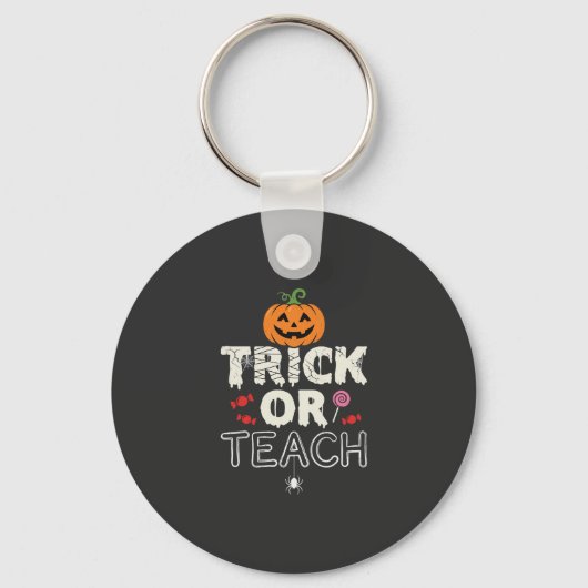 Porte-clés Trick or Teach Halloween Teacher Design (2)_1 (Recto)