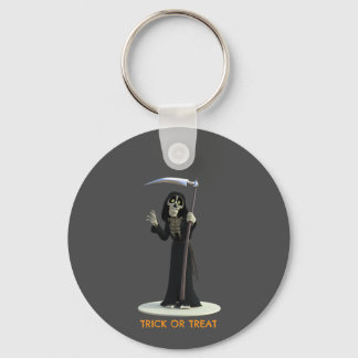 Porte-clés Trick or Treat. Cartoon Grim Reaper