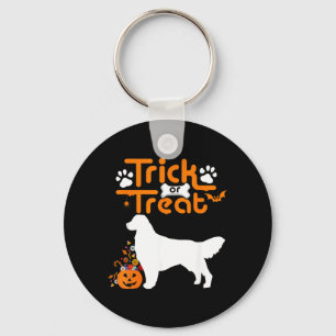 Porte-clés Trick Or Treat Chien Retriever Doré Halloween