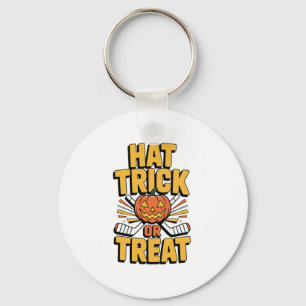 Porte-clés Trick Or Treat Citrouille Halloween Hockey sur gla