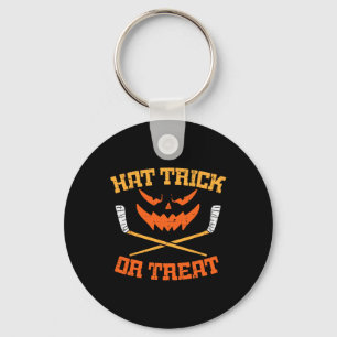 Porte-clés Trick or Treat Ice Hockey Halloween Boy Men Pl
