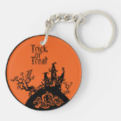 Porte-clés Trick ou traitement Maison Hallowen (Dos)