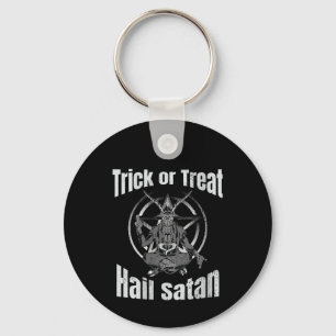 Porte-clés Trick ou traiter la grêle Satan Pentagram Chèvre