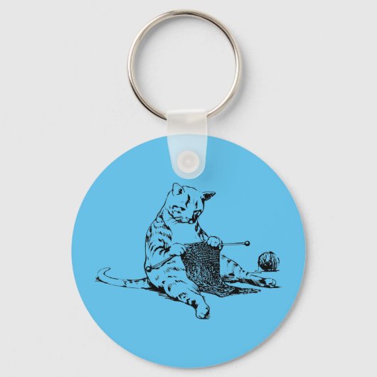 Porte-clés Tricot Kitty Marque - verre (Recto)