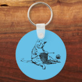 Porte-clés Tricot Kitty Marque - verre (Recto)