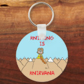Porte-clés tricot : knirvana guru (Recto)