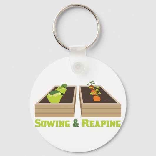 Porte-clés Tricoter et cueillir (Recto)