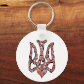 Porte-clés Trident de l'emblème national ukrainien tryzub sty (Verso)
