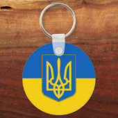 Porte-clés Trident Drapeau de l'Ukraine (Verso)