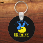 Porte-clés Trident ukrainien Drapeau ukrainien Drapeau ukrain (Recto)