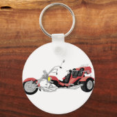 Porte-clés trike de moto rouge (Recto)