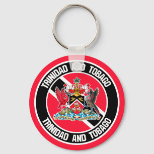 Porte-clés Trinidad and Tobago Round Emblem