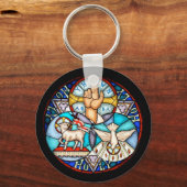 Porte-clés Trinité Le Père, Le Fils Et Le Symbole Saint-Espri (Recto)