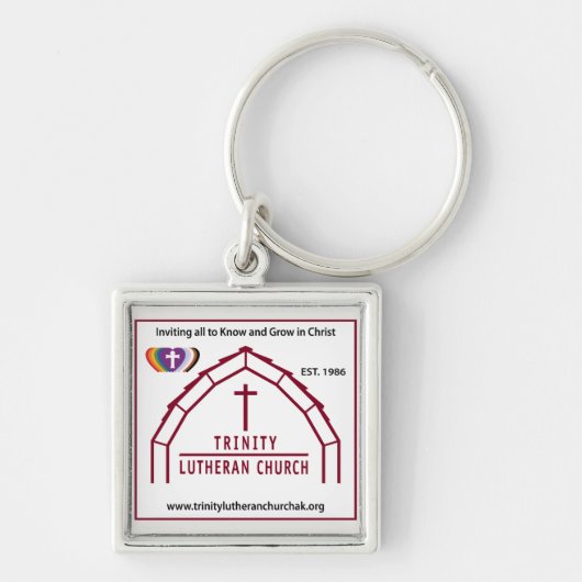 Porte-clés Trinity avec Porte - clé de logo RIC (Devant)