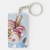 Porte-clés Trio de crème glacée et de parfait doux (Dos)