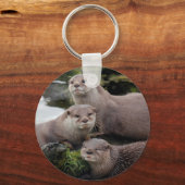 Porte-clés Trio de Otters (Recto)