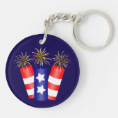 Porte-clés Trio de pétards pour 4 juillet (Dos)